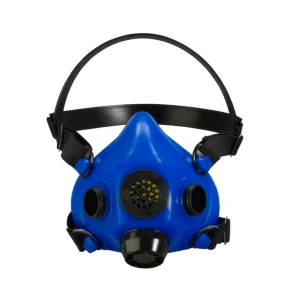 North® RU8500 Series Blue Half Mask with Speech Diaphragm and Industrial Exhalation Cover, 1/EA #RU85001