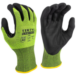 TEKTYE® A5 Reinforce Thumb Green Nitrile Dip Cut Protective Work Glove, 1 PR #RWG755