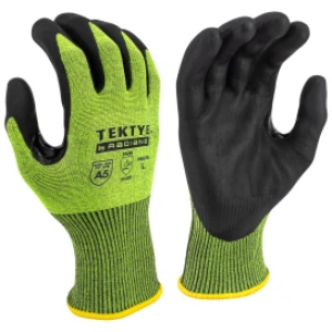 TEKTYE® A5 Reinforce Thumb Green Nitrile Dip Cut Protective Work Glove, 1 PR #RWG755