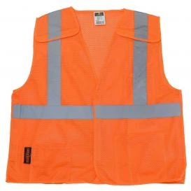 Economy Type R Class 2 Breakaway Mesh Safety Vest, Orange, 1 EA #SV4OM - Image 3