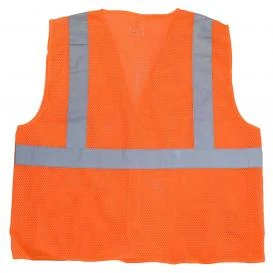 Economy Type R Class 2 Breakaway Mesh Safety Vest, Orange, 1 EA #SV4OM - Image 2