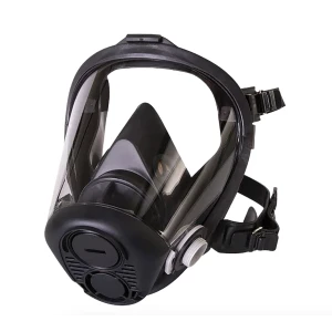 North Series, Silicone Full Facepiece with 5-Point Head Harness, Black, 1/EA #RU65001