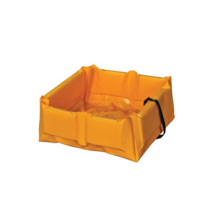 34 Gallon Capacity, Folding Spill Containment Berm, Quik-Deploy SpillNEST, 3’x3’x6”, Yellow, 1/EA #T8004FS