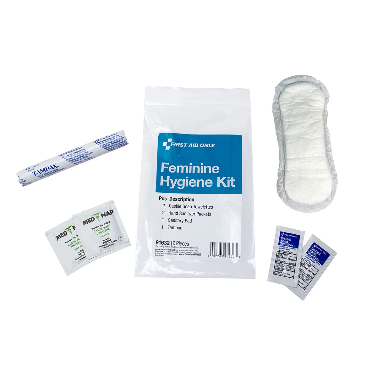 Feminine Hygiene Kit, 6 Pieces #91632 - Image 3