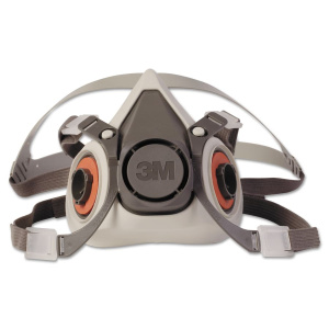 Half Facepiece Reusable Respirator 6000 Series, Small, Resist Gases, Vapors, Particulates, Adjustable Strap, TPE, 1/EA #6100