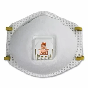 N95 Particulate Respirator, Half Facepiece, Two Fixed Straps, Reg, 12/BX, #8511