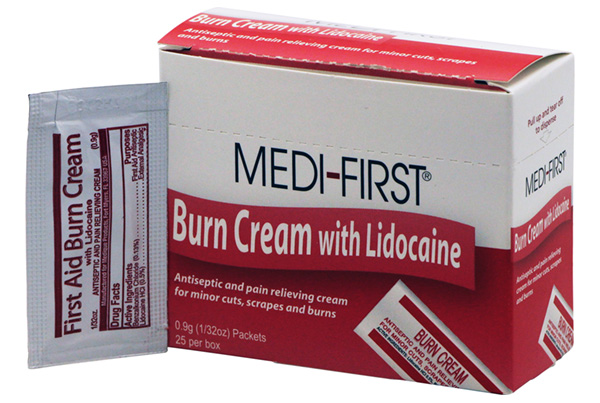 Burn Cream with Lidocaine, 25/Box #CS26073