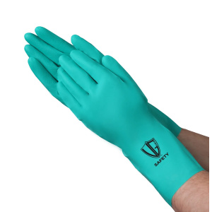 VGuard 11 mil Green Nitrile Unlined Glove, 144/CS #C11A2
