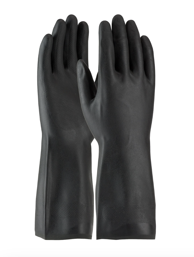 Assurance- Unsupported Neoprene, Flock Lined with Raised Diamond Grip - 28 Mil , Black , 1/DZ #52-3665