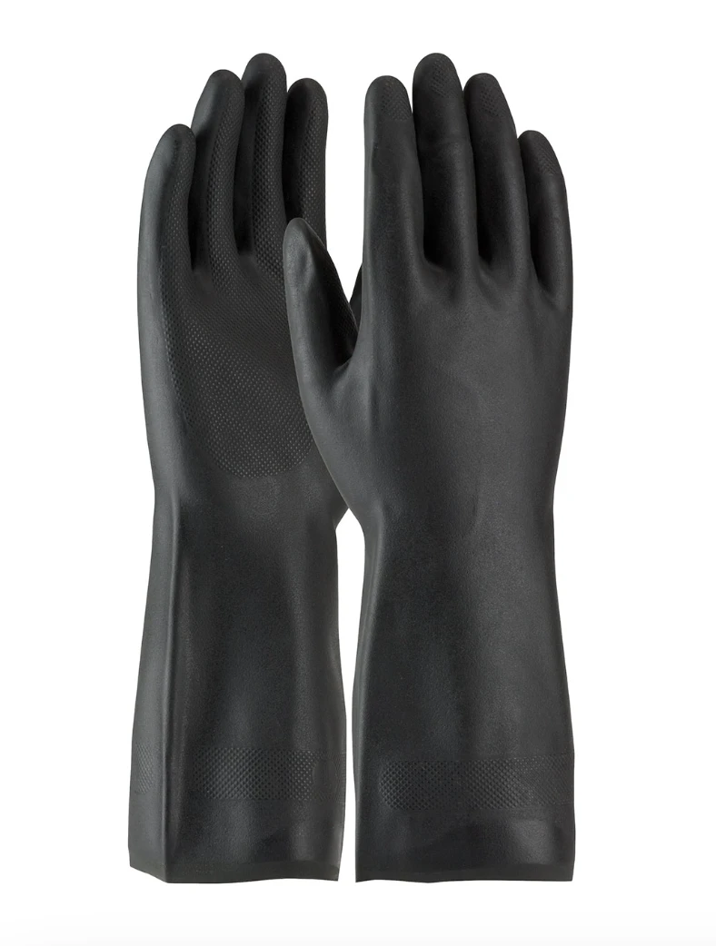 Assurance- Unsupported Neoprene, Flock Lined with Raised Diamond Grip - 28 Mil , Black , 1/DZ #52-3665
