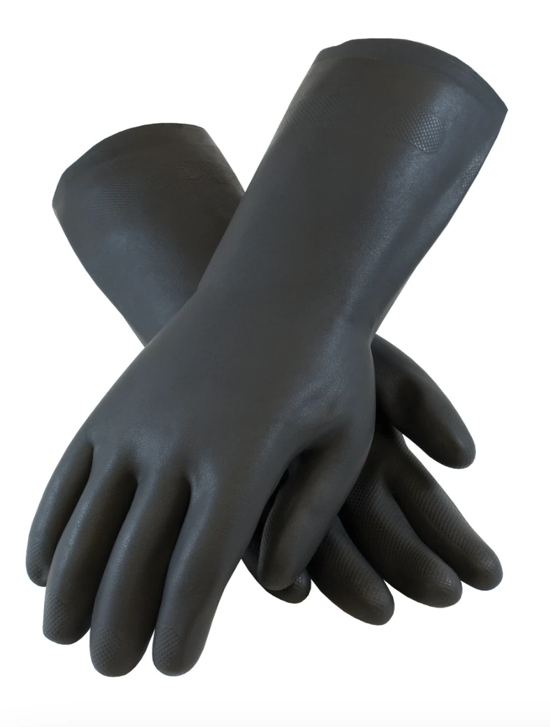 Assurance- Unsupported Neoprene, Flock Lined with Raised Diamond Grip - 28 Mil , Black , 1/DZ #52-3665 - Image 2