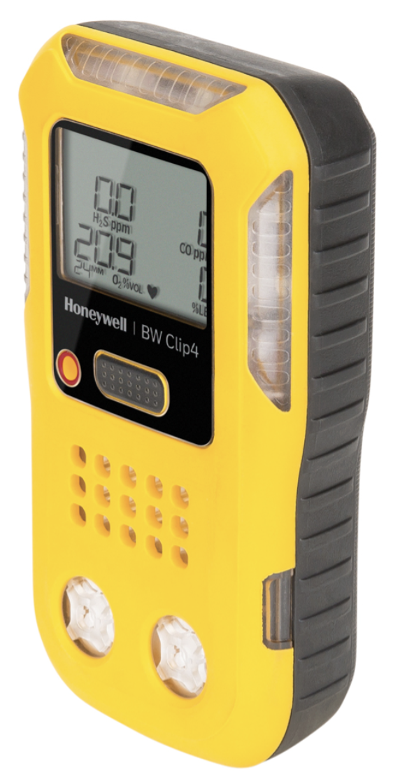 BW Clip4 4-Gas Detector (O2, LEL, H2S, CO), North American version - Yellow Housing, 1/EA #BWC4-Y-N - Image 3