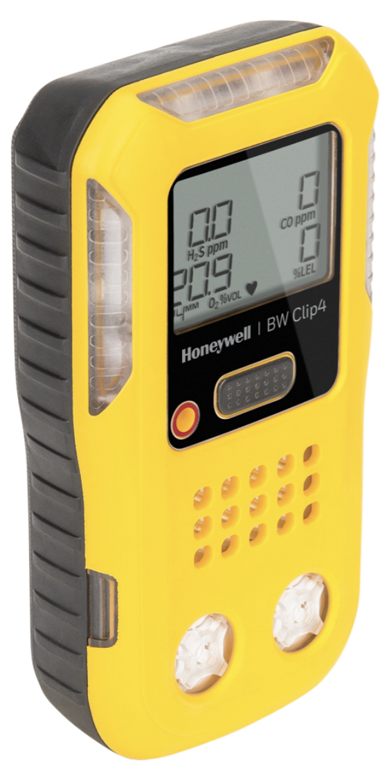 BW Clip4 4-Gas Detector (O2, LEL, H2S, CO), North American version - Yellow Housing, 1/EA #BWC4-Y-N - Image 2