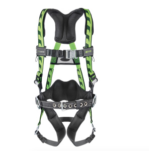 Miller AirCore Package: Premium Breathable Full-Body Harness (2XL/3XL) & One-Pull Relief Step,  1/Package #AC-QC-BDP2/3XLGN/1036778